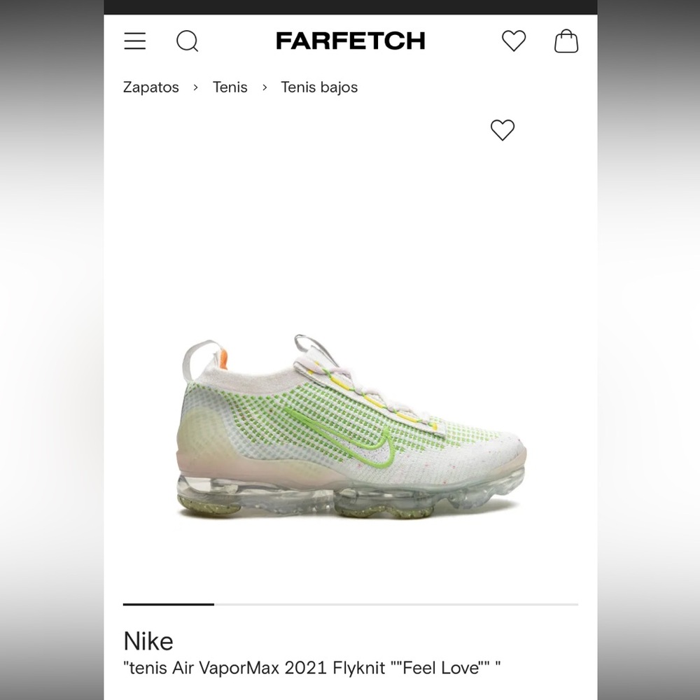 Nike Kids White and Lime Green Sneakers